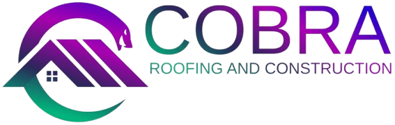 Cobra Roofing and Construction logo design.